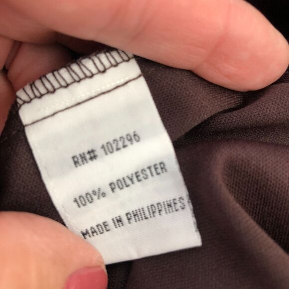 Connected Apparel Brown V-Neck Satin Ruched A-Line Cocktail Dress Size 14 - Picture 10 of 12